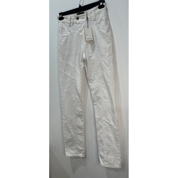 NWTD Retrofete Size 27 Taylor Jeans in White MSRP $345 - Picture 12 of 15